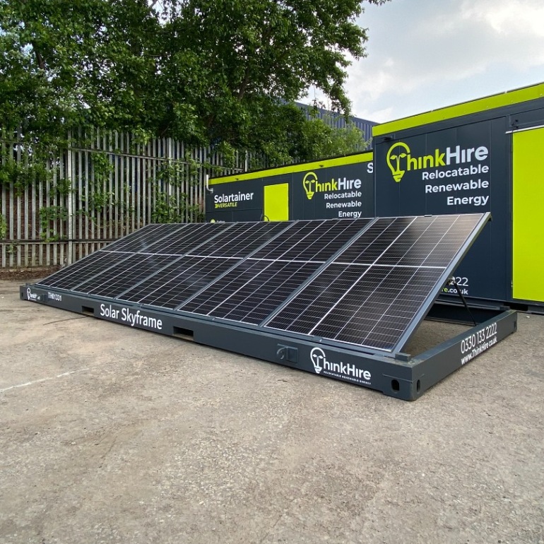 Skyframe solar panels